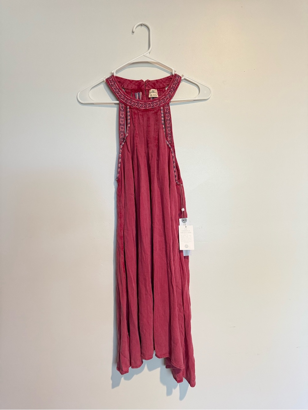 Boho Halter Maxi Dress - Dusty Rose
